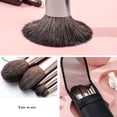 thumbnail image 3 of RAGUPEL Travel Makeup Brushes Set W/Pouch,Portable 5Pcs Professional Premium Goat Hair Cosmetic Brushes Kit for Powder Blush Concealers Contouring Highlighting, 3 of 8