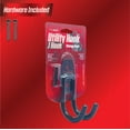thumbnail image 3 of PeerBasics Wall Mount 3-inch Steel J-Hook Storage Organizer, 65 lbs. Weight Capacity, 3 of 8