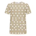 thumbnail image 4 of WAYUTE T Shirts for Men Short Sleeve Crewneck Polka Dot Pattern Loose Tee Top for Versatile Fashion Clothes Daily Wear Casual Summer Tshirts, 4 of 5