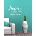 thumbnail image 3 of Home Is Where Our Story Begins Wall Stickers Vinyl Lettering Decals Room Décor, 23x16-Inch White, 3 of 5