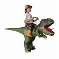 thumbnail image 5 of Adult Inflatable Ride-On T-Rex Costume (Realistic Green Skin With Reins) - Prehistoric/Adventure Theme Party Outfit,Height 59"–74.8",dinosaur, 5 of 7