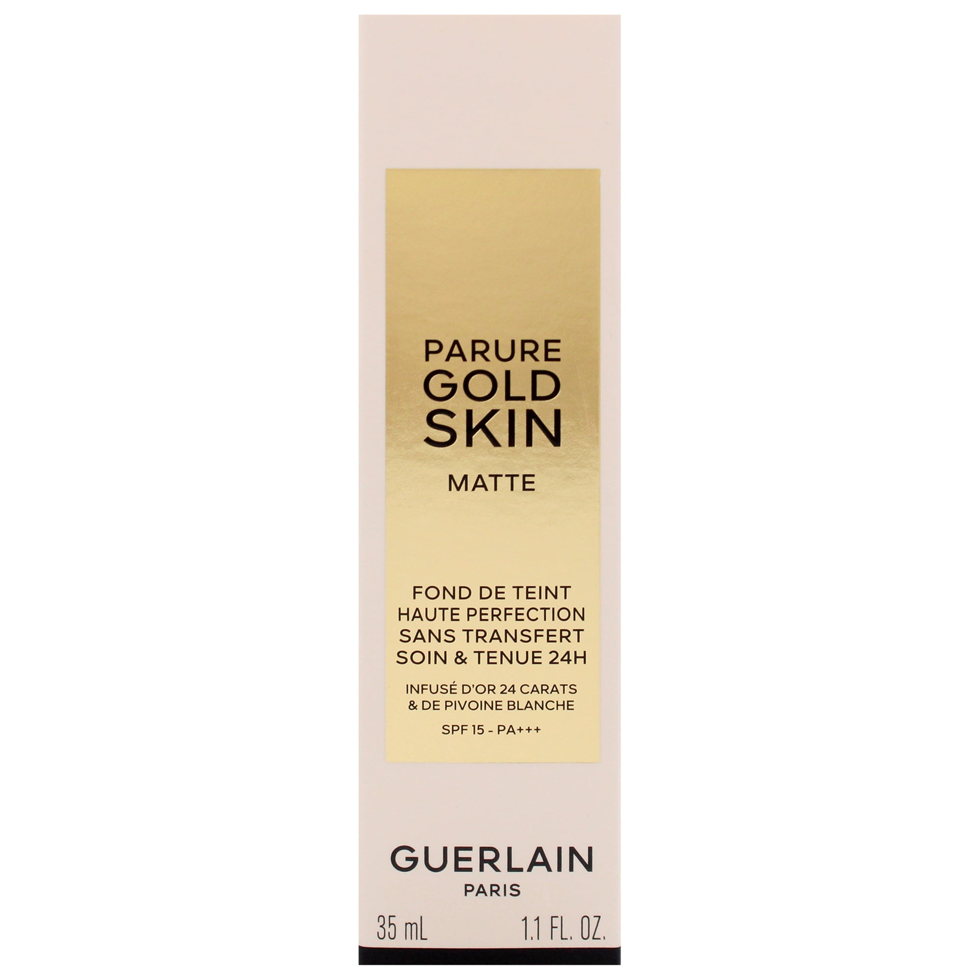 Guerlain Parure Gold Skin Matte 24H Wear No-Transfer Foundation SPF 15 - 5N Neutral , 1.1 oz Foundation