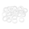 thumbnail image 1 of 25Pcs M18 Nylon Flat Washers Plastic Washer 18mm ID 32mm OD 3mm Thick, White, 1 of 6