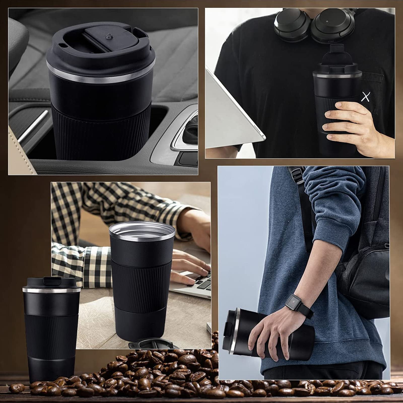 Heimden Coffee Tumbler Sleeve insulated coffee mug - Double wall stainless  steel fits most starbucks…See more Heimden Coffee Tumbler Sleeve insulated