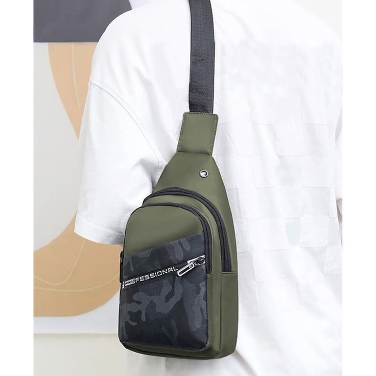 Luxalzxs Sling Bag for Men Women One Shoulder Crossbody Bag