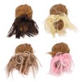 thumbnail image 4 of Postizo para moño 4 piezas ANGGREK volumen plenitud ajustable elegante accesorios para el Cabello natural, 4 of 8