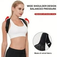 thumbnail image 6 of Posture Corrector for Men and Women, Adjustable Back Brace Straightener, Breathable Shoulder, Neck, Clavicle & Mid-Back Support, Relieve Slouching, Hunching, and Back Pain, 6 of 9