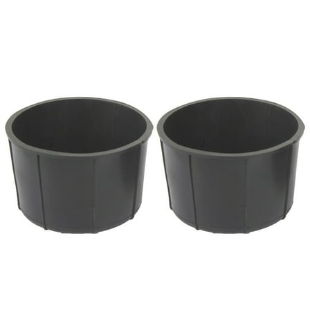 DECORNIJIA Console Center Cup Holder Insert 1 Pair Black
