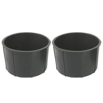 DECORNIJIA Console Center Cup Holder Insert 1 Pair Black