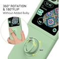 thumbnail image 4 of for Samsung Galaxy Z Flip 5 5G Case, Galaxy Z Flip 5 Cover 6.7'', Silicone Soft Gel Rubber Bumper Shockproof Anti-Scratch Protective Case with Ring for Galaxy Z Flip5 5G 2023-Matcha Green., 4 of 13