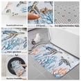 thumbnail image 6 of Ocean Turtle Bath Mat 3 Piece Bathroom Rug Set, Blue Coastal Coral Starfish Seagrass Non Slip Bath Rug Contour Mat and Toilet Lid Cover, Absorbent Shower Mats Soft Bath Rugs and Mats Sets, 6 of 8