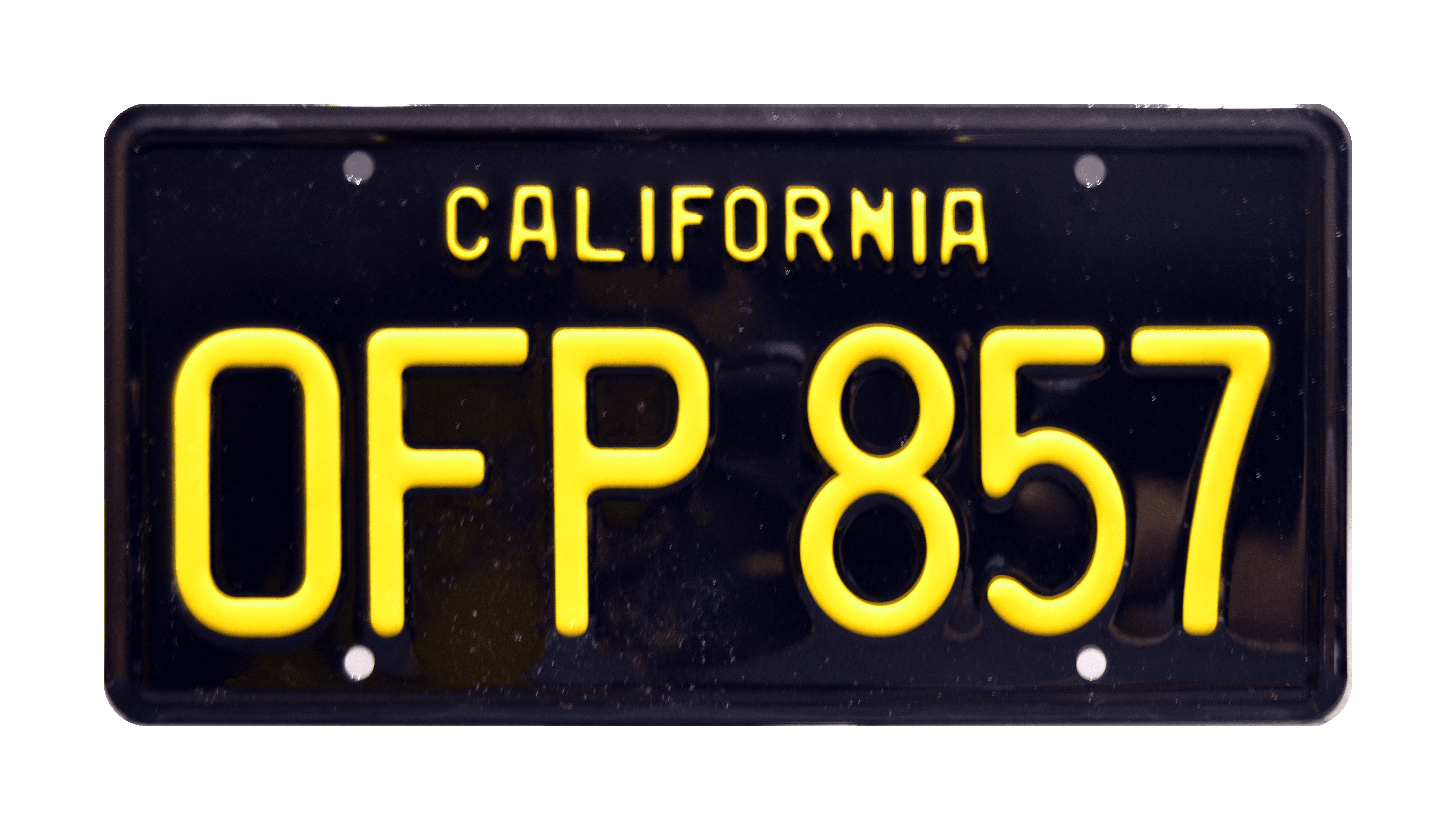 Herbie The Love Bug 1963 VW Beetle OFP 857 Metal Stamped Replica