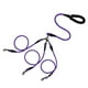 thumbnail image 2 of Correa de nailon reflectante para perros, cuerda de plomo multifuncional con asa acolchada, gancho giratorio de 360 grados, diseño antienredos para dos perros, clip resistente para caminar, correr al, 2 of 2