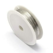 diollo 10 Meters of 24 Gauge (0.56 mm) Silver Plated Copper Wire for Craft, Jewellery Making, Beading Wire, Craft Work, Flower Making, Hobby Crafts and School Crafts Project (24 Gauge (0.56 mm)
