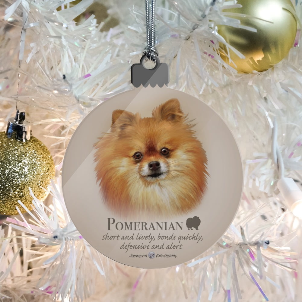 Pomeranian christmas ornament cheap