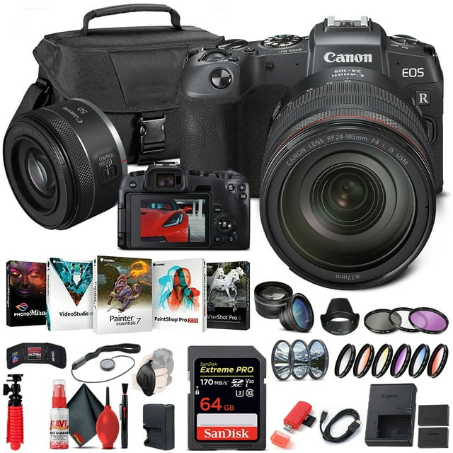Canon EOS RP Appareil Photo Numérique Sans Miroir avec Objectif 24-105mm (3380C012) + Canon RF (Modèle International)