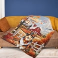thumbnail image 4 of Thanksgiving Shetland Sheepdog Pilgrim Grateful, Thankful, Blessed Fall Welcome Cozy Fleece Blanket Sheltie Dog Lover Gifts Warm Soft Throw Blanket - 00021, 4 of 5