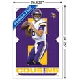 thumbnail image 3 of NFL Minnesota Vikings - Kirk Cousins 18 Wall Poster, 14.725" x 22.375", Framed, 3 of 3