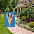 thumbnail image 2 of Yayeee Garden Flag 28" x 40" Double Sided Outdoor Yard Lawn Holiday Decorations, Colorful Ice Cream Cat, 2 of 6
