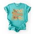 thumbnail image 3 of Trendy Mama Checkered Fall Shirt for Women Cute Sunflower Floral Tee for Moms Seafoam Shirt Adult Large, 3 of 4