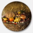 thumbnail image 1 of Designart Horloge Murale Moderne 'légumes et Fruits', 1 of 6