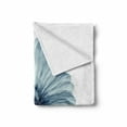 thumbnail image 2 of Flower Soft Flannel Fleece Blanket, Photo of a Daisy Flower with X-rays Different Look to the Plants in Nature Art Print, Cozy Plush for Indoor and Outdoor Use, 50" x 70", Teal White, by Ambesonne, 2 of 6