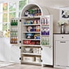 White/Fluted Wood 4 Doors