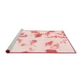 thumbnail image 2 of Ahgly Company Machine Washable Indoor Rectangle Abstract Red Modern Area Rugs, 2' x 4', 2 of 4