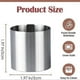 thumbnail image 2 of 10 Pieces Stainless Steel Mousse Rings Round Biscuit Cutter Cake Mold Kitchen Baking Pastry Tool for, 2 of 5
