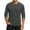AD04_Gray, variant on Resicozy 3/4 Sleeve Shirt for Men Solid Color Crewneck Baseball T-Shirts Fall Fashion T Shirts Casual Loose Fit Tees Dark Green L