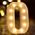 thumbnail image 3 of Led Light Up Letters, 26 Alphabet Letters with Lights, Battery Powered Letter Sign Lights for Home Party Wedding Bar Decoration (Letter Light O), 3 of 6