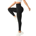 thumbnail image 1 of Leggings sin costuras para mujer Amplify - Leggings deportivos de cintura alta que realzan el trasero, diseño fruncido, absorben la humedad, tallas S-L, 1 of 4