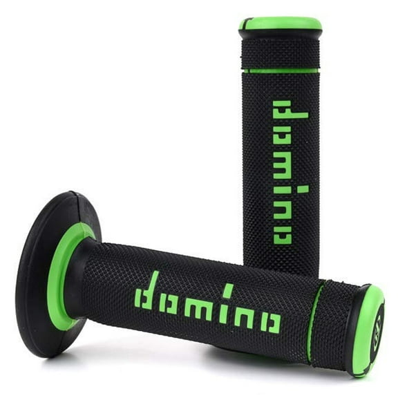 Domino Xtreme Twist Throttle Black/Green Handlebar Grips (A19041C4440A7-0)