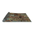 thumbnail image 2 of Ahgly Company Indoor Rectangle Patchwork Light Blue Transitional Area Rugs, 7' x 9', 2 of 4