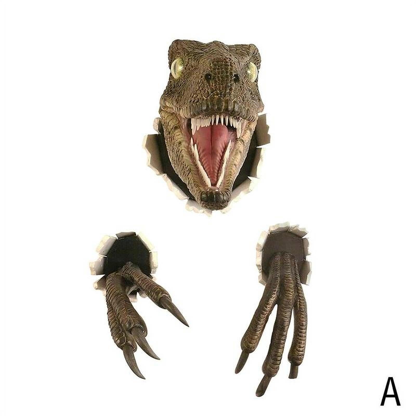 Wall Mounted Dinosaur Sculpture Wall Art Lifelike Wall Burst Dinosaur