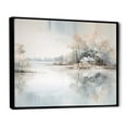 thumbnail image 2 of Designart "Serenity By The Lakeside House I" Lakes Lakehouse Floater Framed Wall Art Living Room, 2 of 5
