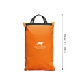 thumbnail image 6 of Homellea Orange Wet Dry Travel Storage Bag, Cloth Zipper Organizer Pouch for Swimwear, Toiletries, Gym Clothes, Makeup, Shoes, Beach and Travel Packing, 6 of 7