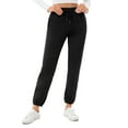 thumbnail image 7 of Women's Joggers Pants with Pockets High Waisted Athletic Fleece Sweatpants for Women Workout, Black, 7 of 7