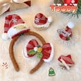 thumbnail image 2 of Diadema con horquilla para el pelo con forma de corazón para niña, accesorio para el cabello con flequillo y pinza lateral, elemento navideño, estilo dulce y fresco, 2 of 5