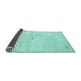 thumbnail image 2 of Ahgly Company Indoor Rectangle Solid Light Blue Modern Area Rugs, 6' x 9', 2 of 4