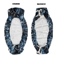 thumbnail image 6 of ZIATUBLES 2-Pack UTV Front Seat Covers with Dark Forest Deer Skull Print, Compatible with Kawasaki Mule 3000 3010, Washable Polyester Protective Cover, Fade & Wear Resistant, 6 of 8