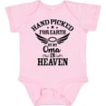 thumbnail image 3 of Inktastic Handpicked for Earth by My Oma in Heaven with Angel Wings Boys or Girls Baby Bodysuit, 3 of 5
