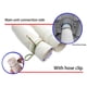 thumbnail image 4 of Grifos Zuioae en liquidación, manguera de extensión de 5 m para lavadora y lavavajillas, 1 manguera de drenaje (incluye abrazadera metálica), adaptador de hardware, oferta de liquidación., 4 of 4
