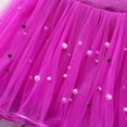 thumbnail image 7 of Odeerbi Clearance Toddler Girls Cute Party Dance Costume Splice Solid Color Net Yarn Crimping Pearl Sequins Tulle Skirt, 7 of 7