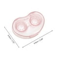 thumbnail image 3 of Unique Bargains 1 Set Contact Lens Case Integrated Heart Lens Storage Case Pink, 3 of 5