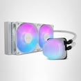 thumbnail image 2 of Cooler Master 240 Elite Liquid White CPU Liquid Cooler, Dual-Chamber Pump, Customizable aRGB Lighting, Maintenance-Free, AMD Ryzen 9 AM5|4, Intel Ult, 2 of 13
