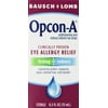 Bausch & Lomb/Opcon-A Eye Drops 15 ml (Pack of 3), Clinically proven to provide effective frlief of itchy, red eyes By OpconA