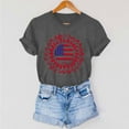 thumbnail image 6 of Drses ‌‌‌‌ Independence Day ‌4th of July Women's Patriotic Graphic Tee - American Flag Sunflower Glitter Stars Short Sleeve Shirt (Sizes S - 2XL), 6 of 7