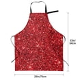 thumbnail image 5 of Picia Red Glitter Waterproof Apron for Unisex Adult - Adjustable Bib Apron with Pockets, Ideal for Cooking, Gardening, Painting, and Household Chores, 5 of 9