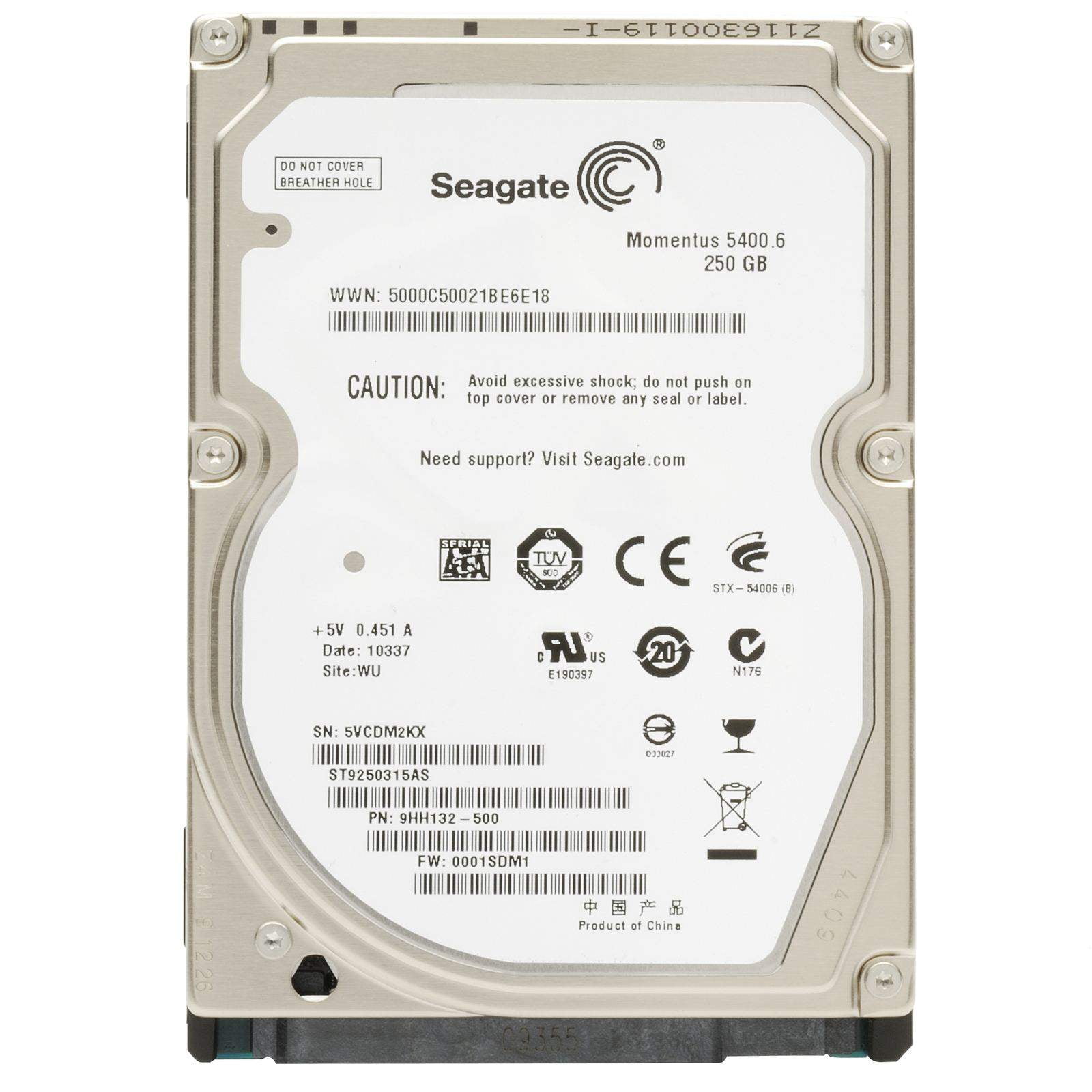 Seagate Momentus 5400.6 ST9250315AS 250GB 5400 RPM 8MB Cache SATA 3.0Gb/s  2.5" Internal Notebook Hard Drive Bare Drive - Walmart.com